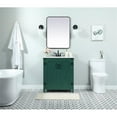 thumbnail image 6 of Elegant Decor Grant 30" Aluminum MDF Single Bathroom Vanity in Green, 6 of 8
