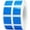 Blue, variant on White Square Stickers | 0.5" Inch Square | 1000 Pack