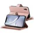 thumbnail image 2 of Mantto Compatible with for iPhone XR Crossbody case Wallet Purse for Women Girls Handbag with Card Holder Zippper Flip PU Leather Shoulder Strap Cover For iPhone XR, Rosegold, 2 of 10