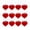 New--Red, variant on Popular Picks,12 Pcs 1.77 In Flocked Heart Ornaments Multi Color Valentine's Day Decorations for Wreath Gift Bag And Table Centerpiece
