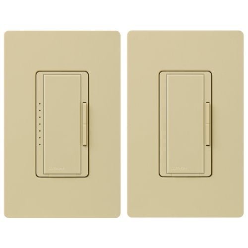 Lutron Maestro LED+ Digital Dimmer Kit for Dimmable LED, Halogen and Incandesent Bulbs | 150-Watt, Multi-Location | MACL-153M-RHW-IV | Ivory