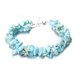 thumbnail image 1 of Nvzi Pulsera de cuentas hecha a mano, adecuada, pulsera de cristal de piedra natural de doble capa (azul), 1 of 3