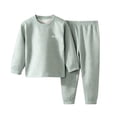 thumbnail image 2 of BXJX Girls Outfit Sets, Casual Long Sleeve 2 PC Crew Neck Pullover Tops and Pants Sets Green Size 11-12 T, 2 of 7