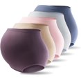 thumbnail image 1 of HAHDAXIA Culottes de Maternité pour Femmes par-Dessus le Ventre Taille Haute Sans Coutures Culottes de Grossesse Culottes Multipaquet, 1 of 6