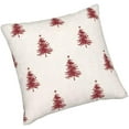 thumbnail image 3 of Christmas Pillow Covers 18X18 Inch Set of 2 Red White Christmas Trees Decorations Throw Pillow Covers Outdoor Linen Winter Holiday Cushion Cases for Home Sofa Couch Living Room Decor, 3 of 5