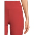 thumbnail image 4 of No Boundaries Women's Juniors Ribbed Flare Lettuce Hem Pants, Sizes S-XXXL, 4 of 5