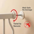 thumbnail image 5 of Walk Through Baby & Dog Gate 29-38.5 Inch, Pressure Mounted No Drilling, Adjustable Indoor Safety Gate for Stairs & Doorways - Metal Design for Kids and Pets, White, 5 of 7