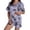 Purple, variant on SAZBJOJN Women's Halloween Pajama Sets Collared Short Sleeve Top and Shorts Pumpkin Ghost Print 2 PC Loungewear Pajamas for Women Matching Home Sleep Night Purple S
