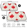 thumbnail image 3 of Uemuo Happy Canada Day Pattern Accordion Car Windshield Sun Shade, Foldable Reflective Sun Visor for Car, Reflector Windshield Sunshade-Medium, 3 of 7