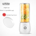 thumbnail image 2 of Licuadora eléctrica personal, exprimidor, vaso para batidos y smoothies, ideal para viajes al aire libre. blanco, 2 of 7