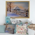 thumbnail image 3 of Designart 'Traditional Cottage Covered With Snow In Winter II' Traditional Framed Art Print, 3 of 4