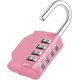 thumbnail image 1 of Combination Locker Padlock, 4 Digit Coded Padlock, Gym Lock, School Locker Lock, Weatherproof Combination Lock Outdoor (Pink), 1 of 5