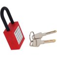 thumbnail image 5 of Wekity Lockout Tagout Locks 6mm Safety Padlock Loto Locks Keyed Differently PA Lock Out Tag Out Steel Shackle Small Luggage Padlocks Red 3PCS-0621, 5 of 5