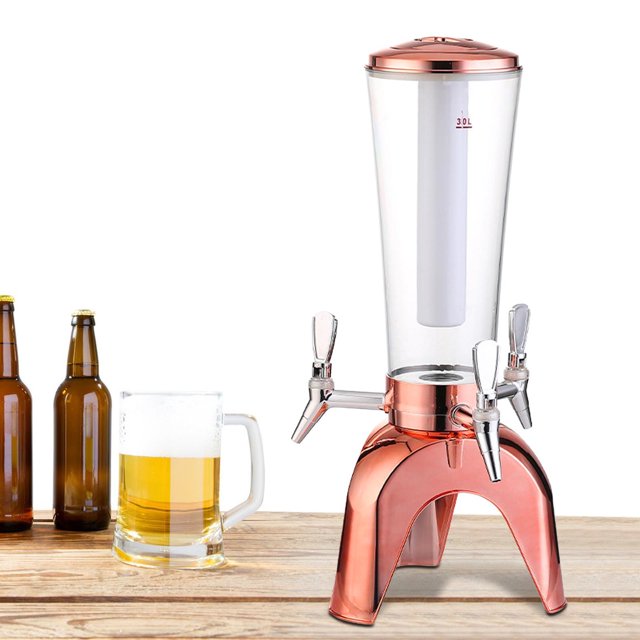 Dispensador de cerveza perfecl portátil 3 grifos 3 litros con tubo de congelación extraíble