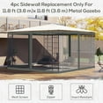 thumbnail image 4 of Outsunny 12' x 12' Gazebo Replacement Mosquito Netting Screen Walls, 4 of 10