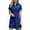 ☪282-Dark Blue, variant on Nuoqisi Women's Solid Denim Dress Short Sleeve Lapel Button Pocket Zipper Skirt Cardigan Skirt - Casual Jean Midi Dress for Everyday Wear, Pants for Women