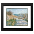 thumbnail image 2 of Claude Monet 18x15 Black Modern Framed Museum Art Print Titled - The Road to Vetheuil (1879), 2 of 5
