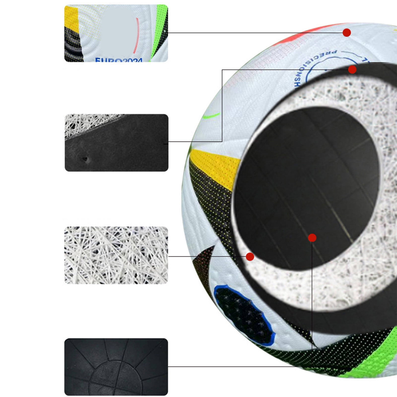 Outdoor Sports Training PU Football Offical Size 5 Soccer for Adult Outdoor Competition Training, Entertainment