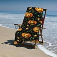 thumbnail image 4 of Heduofu Halloween Beach Towel Oversized, Funny Pumpkin Bath Towel for Bathroom, Halloween Bathroom Towels for Girls Boys, Absorbent Halloween Towels for Hotel, Halloween Towel Decor 30x60in, 4 of 8