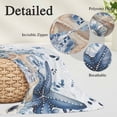 thumbnail image 3 of Blue Starfish Coastal Body Pillow Covers 20"x60", Eucalyptus Summer Nautical Shell Soft Brushed Microfiber Breathable Throw Pillow Covers, Decorative Pillowcase with Zipper for Couch Sofa Bedroom, 3 of 9