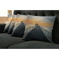 thumbnail image 5 of Ambesonne Nautical Throw Pillow Cover 4 Pack, Wood Path on Beach, 24", Pale Blue Orange, 5 of 5