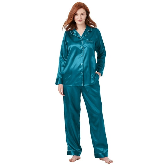 Amoureuse Women's Plus Size The Luxe Satin Pajama Set Pajamas