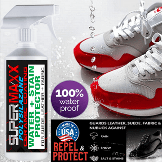 Shoe Protector Spray Waterproof and Stain Repellent, 5.29 oz. - Sneaker  Protector Spray for Canvas, Suede, Nubuck & Leather