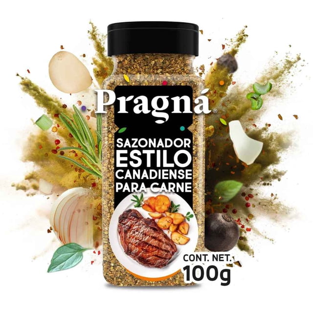 Sazonador Pragná estilo canadiense para carne 100 g