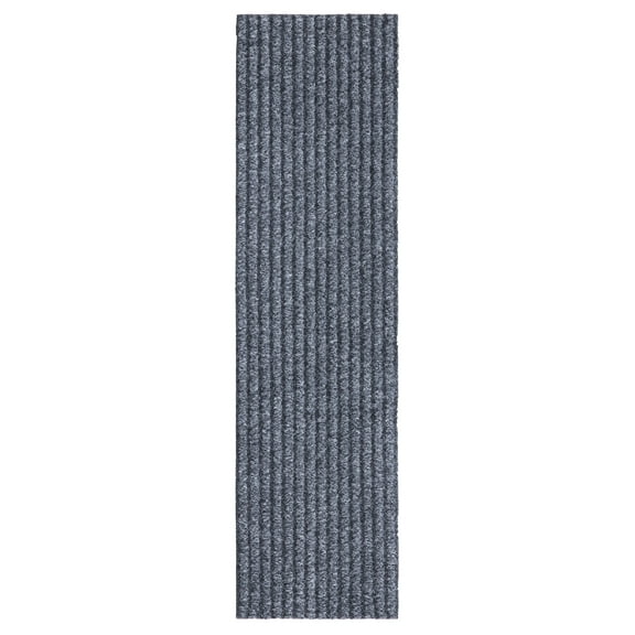 Sweet Home Stores Waterproof Non-Slip Rubberback 8" x 30" Indoor/Outdoor Stair Treads, 14 Pack, Gray