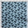 thumbnail image 4 of Soimoi Bird With Leaves Print, Poly Taffeta Fabric, Decor Sewing Fabric by The Yard 56 Inch Wide, Decorative Fabric for Outdoor Upholstery, Umbrellas and Home Accents, Blue, 4 of 5
