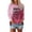 Pink, variant on Women's Long Sleeve Shirts Country Concert Nashville Crew Neck Tunic Tops Country Music Graphic Loose Fashion Tees