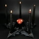 thumbnail image 4 of Mystical Wicca Gothic Nosferatu Pentagram Bats Taper Chime Candelabros Portavelas Figura de pentáculo 13 pulgadas de ancho Velas de Halloween, 4 of 9