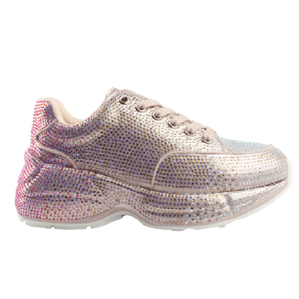 Tenis Sneakers con brillos Casual para Mujer Hanna MX Queendom Pink