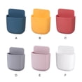 thumbnail image 2 of 2 Pcs Télécommande de Climatisation Boîte de Rangement Couleur Unie Contrôle d'Apparence Murale Petite Taille Conteneur d'Organisation Support de Téléphone Couleur Unie Bleu, 2 of 7