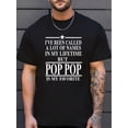 thumbnail image 2 of T-shirt Graphique Décontracté pour Hommes - "Slogan Imprimé, Vert Olive, Polyester Léger, Col Rond, Manches Courtes, Coupe Ample, Lavable en Machine, Confort Toutes Saisons pour Adultes, Tenue Décontractée Adulte / Impression Audacieuse S, 2 of 7