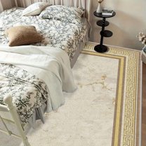 5.3'x7.5' area rug with matching runner big living room rug oriental rug colorful rug bedroom rug under bed