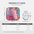 thumbnail image 3 of Naloa Pink Parrot Tropical Blossoms Print 2-Piece Windshield Sunshade,Foldable Car Front Window Sun Shades,for Most Sedans SUV Truck-Medium, 3 of 6
