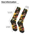 thumbnail image 2 of Yiaed Mushrooms And Fern Stems Print Great elasticity Adult Stockings Sports socks for Men and Women, 2 of 6