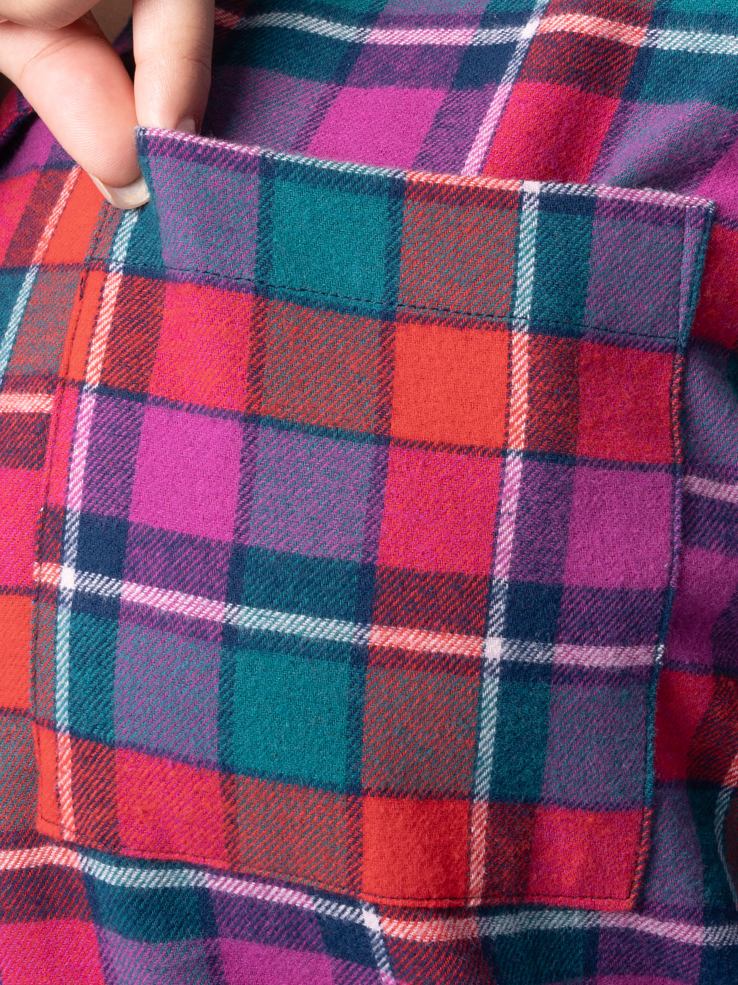 Fruit of the Loom Women's Beyond Soft Long Sleeve Button Down Flannel Sleepshirt, Sizes S-4X