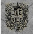thumbnail image 2 of Live Ride Rodeo American Cowboy Womens Slim Fit Graphic Tee Brisco Brands S, 2 of 5