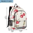thumbnail image 2 of FORMRS Unisex School Backpack 17" Student Travel Bag with Laptop Compartment, Red Cherry, 2 of 7