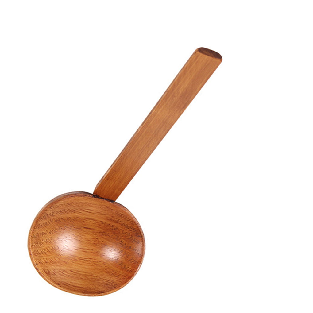 Hemoton Soup Ladle Wooden Soup Spoon Japanese Style Long Handle Cooking Spoon Cookware Utensils Kitchenware