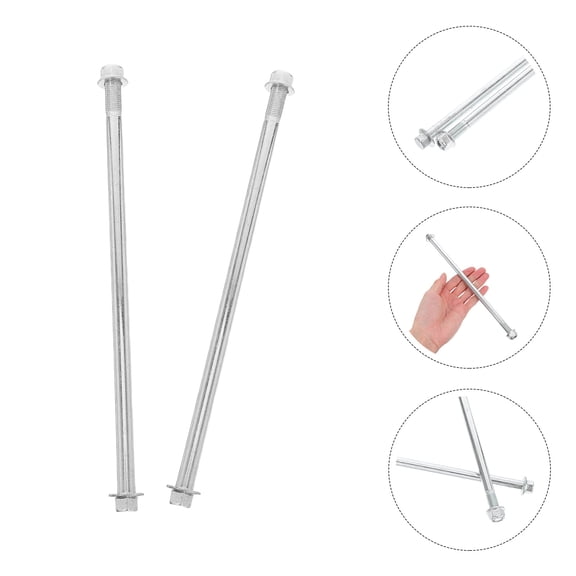 Luxshiny Motorcycle Front Rear Axle Steel 2Pcs
