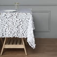 thumbnail image 6 of Balsa Circle 72" x 72" White Square Big Payette Sequin Table Overlay Linens Party Tablecloth Kitchen, 6 of 8