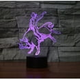 thumbnail image 3 of YSITIAN 3D Night Lighting Bull Riders Matador Touch Botton 7 Color Change Decor LED Lamp Home Office Entertainment YT04-417, 3 of 7