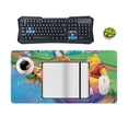 thumbnail image 3 of Winnie The Pooh Desk Pad Mouse Pad, Large Gaming Mouse Mat with Stitched Edges, Non-Slip Rubber Base Mous Mat for Office Computer Keyboard Laptop, 3 of 7