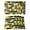 Yellow Black, variant on Yellow Lemons Placemats Set of 8, Summer Citrus Fruits Leaves Black Stripes Placemats for Dining Table, Place Mats for Kitchen Tabletop, Waterproof Wipeable Dining Table Mats Set