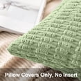 thumbnail image 2 of Sanmadrola Throw Pillow Covers 20x20 inch Set of 2 Corduroy Decorative Pillow Cases Couch Pillows Soft Boho Striped Cushion Cases Set for Sofa Living Room Couch Bedroom Car, Sage Green, 2 of 6