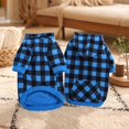 thumbnail image 4 of Classic Plaid Dog Hoodie Sweatshirt Soft Warm Hooded Pet Clothes with Pocket Daily holiday dress-up Fall Winter Apparel for Small Medium Large Dogs, 4 of 5