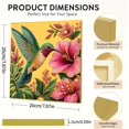 thumbnail image 2 of Hummingbird Carrying Flowers DIY Framed Pearl Painting Kit, Special Shaped Drill Diamond Art Painting Kit, Pearl Gem Art, 20x20cm, 2 of 16